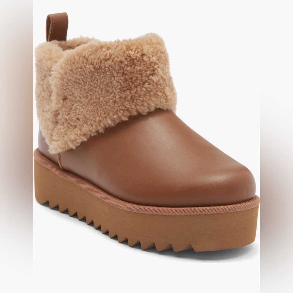 UGG®
Ultra Mini Alina
Curled
Genuine
Shearling
Platform Boot (Women)